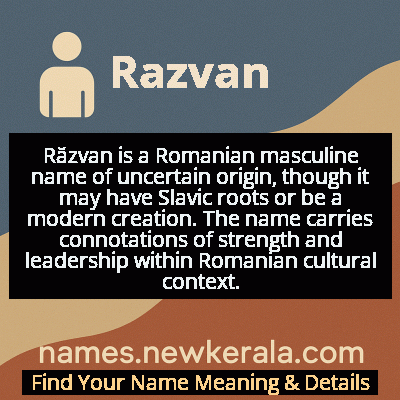 Razvan Name Meaning and Origin