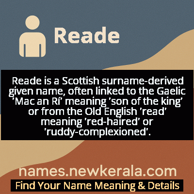 Reade Name Meaning and Origin