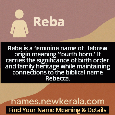 Reba Name Meaning and Origin