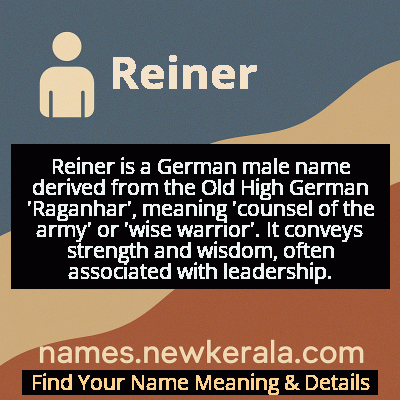 Reiner Name Meaning and Origin