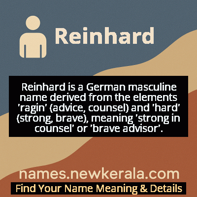 Reinhard Name Meaning and Origin