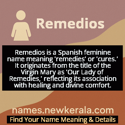Remedios Name Meaning and Origin