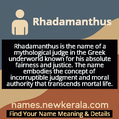 Rhadamanthus Name Meaning and Origin