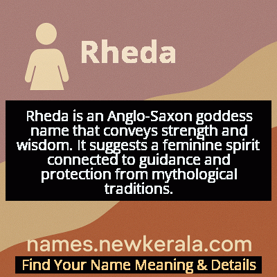 Rheda Name Meaning and Origin