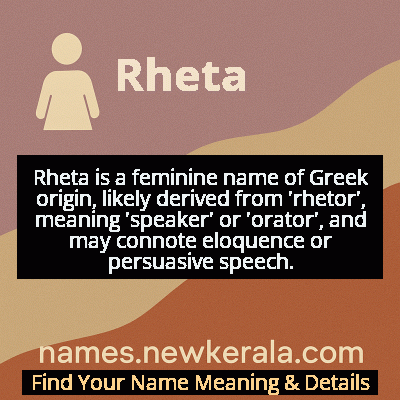 Rheta Name Meaning and Origin