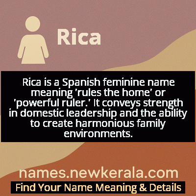 Rica Name Meaning and Origin