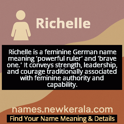 Richelle Name Meaning and Origin