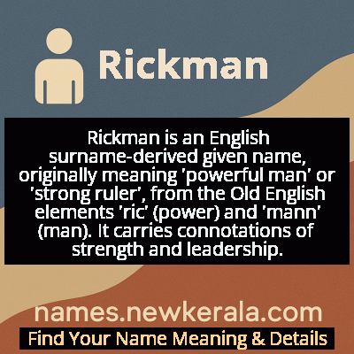 Rickman Name Meaning and Origin