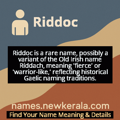 Riddoc Name Meaning and Origin