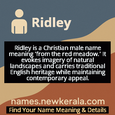 Ridley Name Meaning and Origin