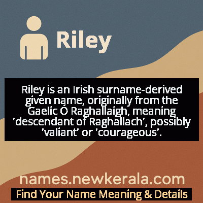 Riley Name Meaning and Origin