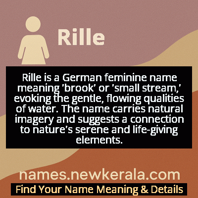 Rille Name Meaning and Origin