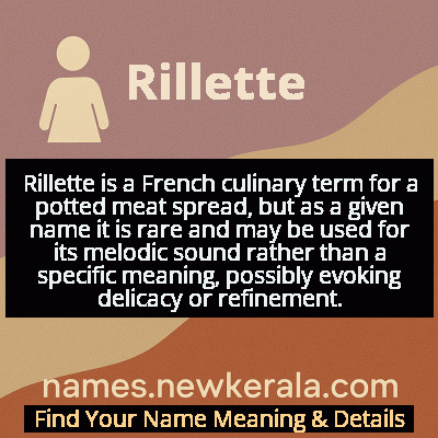 Rillette Name Meaning and Origin