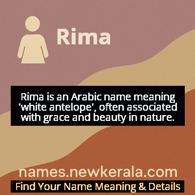 Rima Name Meaning and Origin
