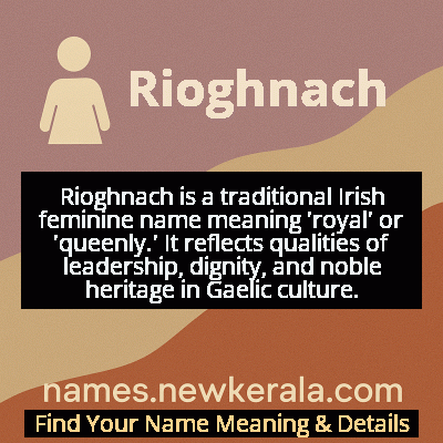 Rioghnach Name Meaning and Origin