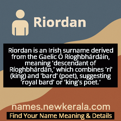 Riordan Name Meaning and Origin