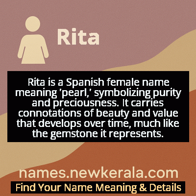 Rita Name Meaning and Origin
