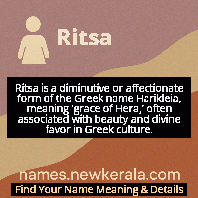 Ritsa Name Meaning and Origin