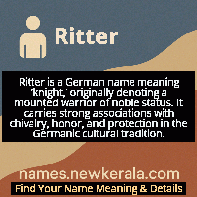 Ritter Name Meaning and Origin