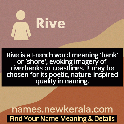 Rive Name Meaning and Origin