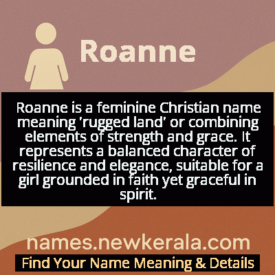 Roanne Name Meaning and Origin