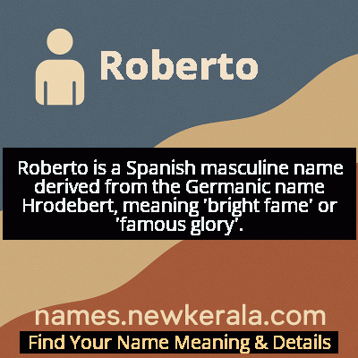 Roberto Name Meaning and Origin