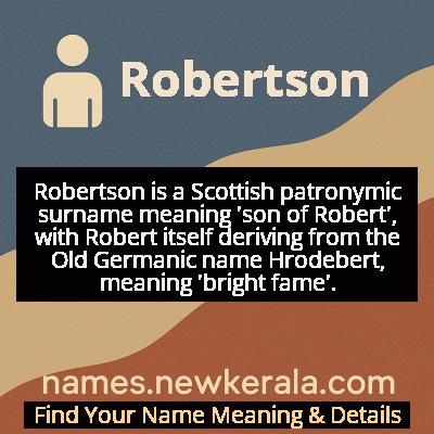 Robertson Name Meaning and Origin