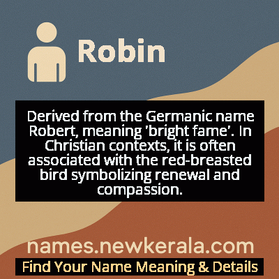 Robin Name Meaning and Origin