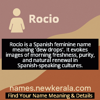 Rocio Name Meaning and Origin