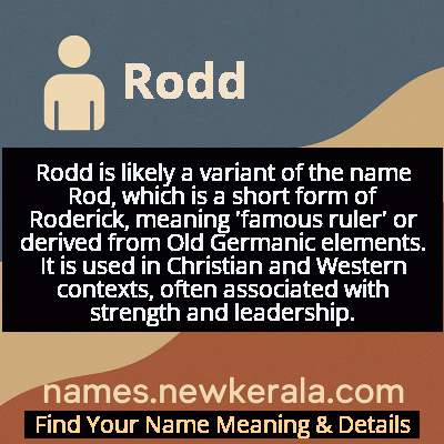 Rodd Name Meaning and Origin