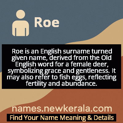 Roe Name Meaning and Origin