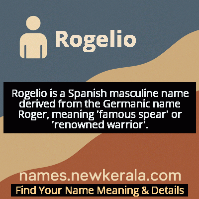 Rogelio Name Meaning and Origin