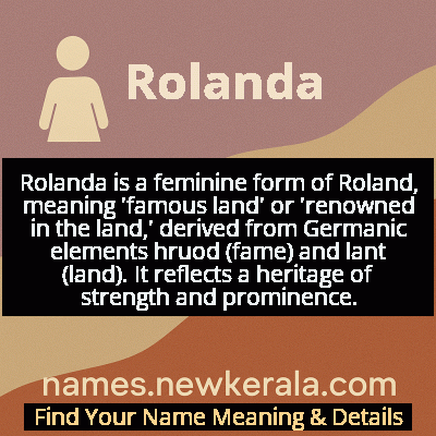 Rolanda Name Meaning and Origin