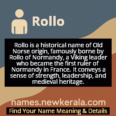 Rollo Name Meaning and Origin