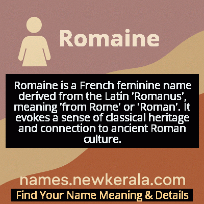 Romaine Name Meaning and Origin
