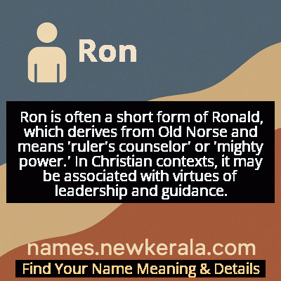 Ron Name Meaning and Origin