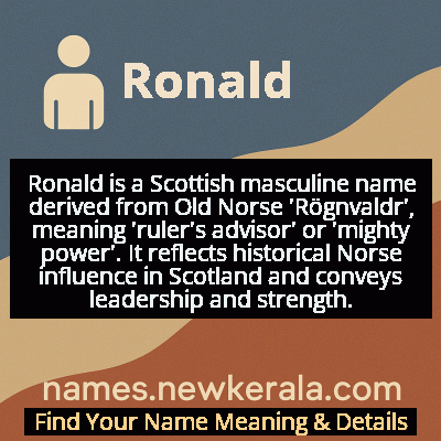 Ronald Name Meaning and Origin