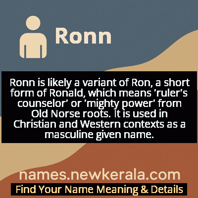 Ronn Name Meaning and Origin