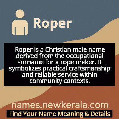 Roper Name Meaning and Origin