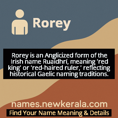 Rorey Name Meaning and Origin