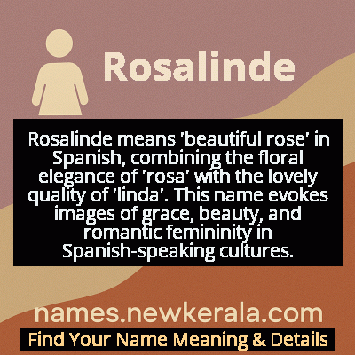Rosalinde Name Meaning and Origin