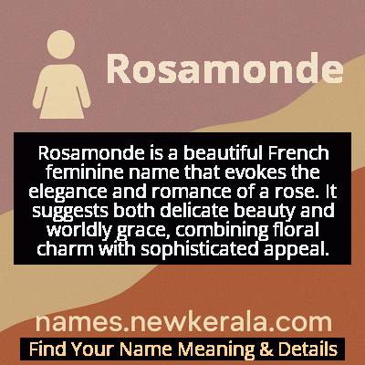 Rosamonde Name Meaning and Origin