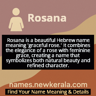 Rosana Name Meaning and Origin