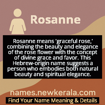 Rosanne Name Meaning and Origin