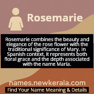 Rosemarie Name Meaning and Origin