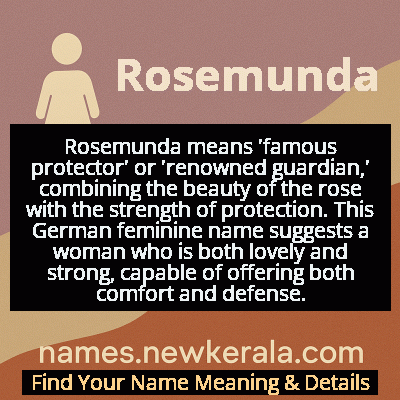 Rosemunda Name Meaning and Origin