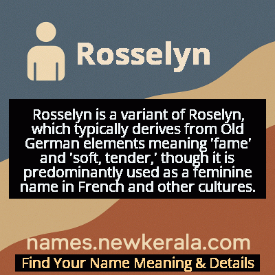 Rosselyn Name Meaning and Origin