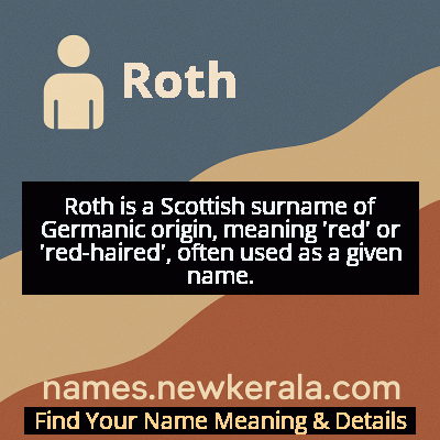 Roth Name Meaning and Origin