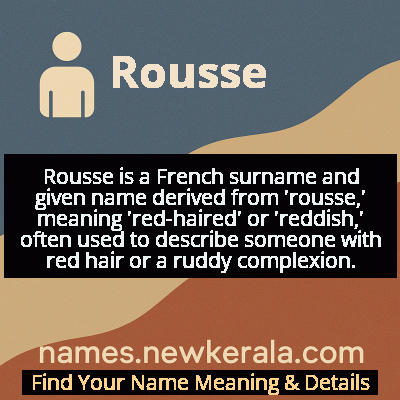 Rousse Name Meaning and Origin