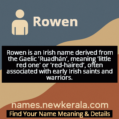 Rowen Name Meaning and Origin